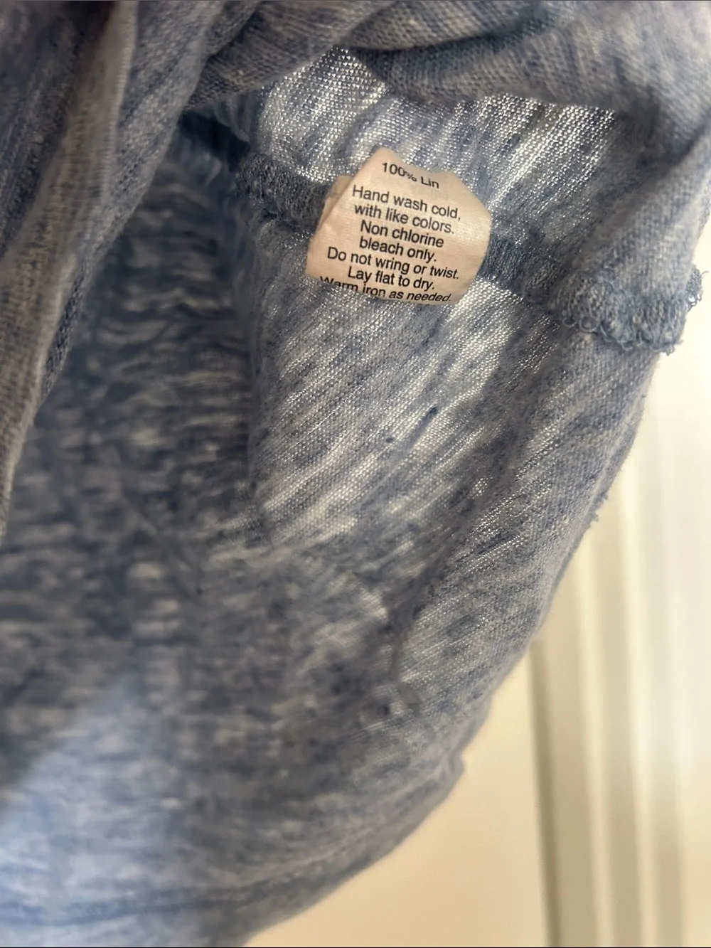 Vintage J. Crew “oui” linen ringer tee